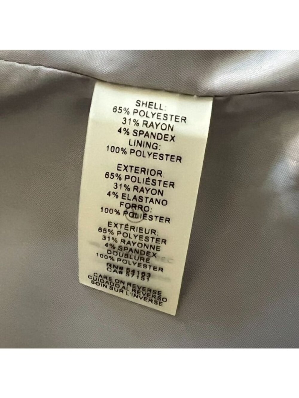 Calvin Klein Womens Sz 12 Gray Blazer Classic Office Going Out Ivy Style Capsule - Picture 14 of 14